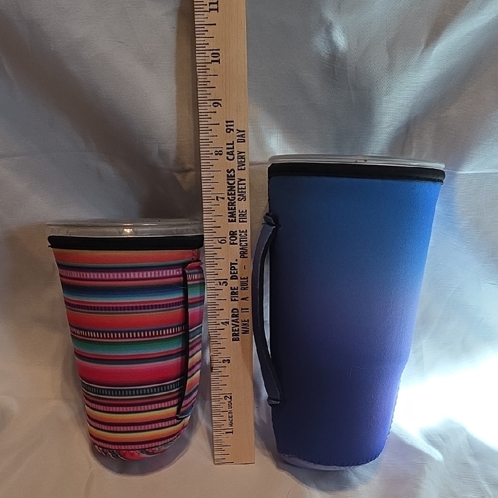 Striped and Blue Insulated Tumblers